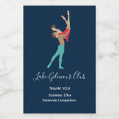 ballet voedselcontainer etiket (Enkel label)