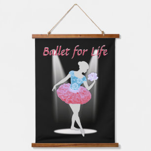 Ballet voor Leven Ballerina Hangend Wandkleed