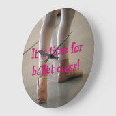 BALLET WALL CLOCK, BALLET CLASTIME GROTE KLOK (Hoek)