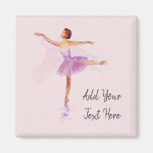 Ballet Watercolor - Danser met  tekst