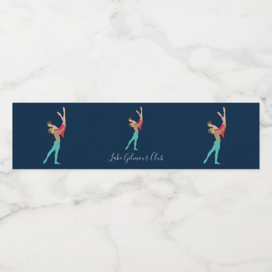 ballet waterfles etiket (Enkel label)