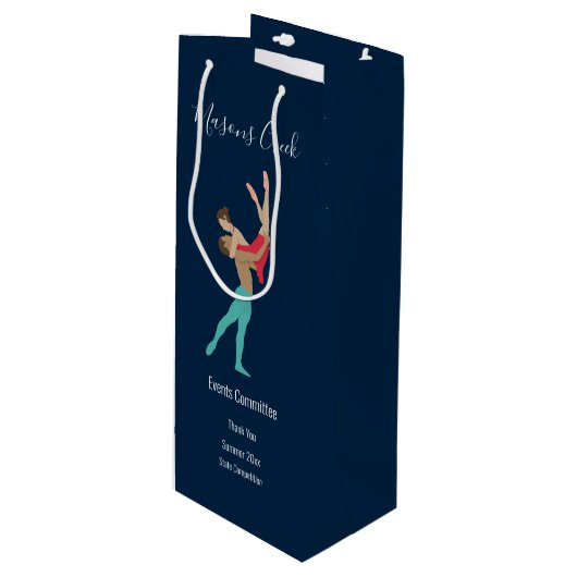 Ballet Wijn Cadeautas (Voorkant Gekanteld)