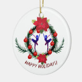 Ballet Winter Feestdagen Art Keramisch Ornament (Links)