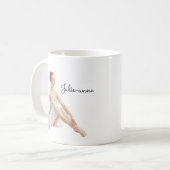 Ballet Woman Personalized Koffiemok (Voorkant links)