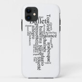 Ballet Word Cloud Phone Case (Achterkant)