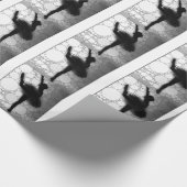 Ballet Zwart Wit Dansende Ballerina Cadeaupapier (Hoek)