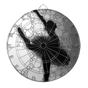 Ballet Zwart Wit Dansende Ballerina Dartbord