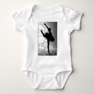 Ballet Zwart Wit Dansende Ballerina Romper