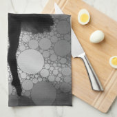 Ballet Zwart Wit Dansende Ballerina Theedoek (Quarter Fold)