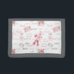 Balletballerina roze schoenen gepersonaliseerd drievoud portemonnee<br><div class="desc">Dit ontwerp kan op het gebied worden gepersonaliseerd dat door de foto en/of tekst te veranderen wordt verstrekt. Of het kan worden aangepast door de klik te kiezen om verdere optie aan te passen en de kleur van de achtergrond te schrappen of te veranderen, tekst toe te voegen, de tekstkleur...</div>