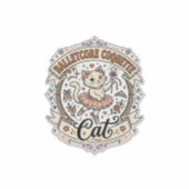 Balletcore Coquette Kat Balletcore Coquette Kat Vi Sticker (Voorkant)
