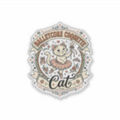 Balletcore Coquette Kat Balletcore Coquette Kat Vi Sticker (Voorkant)