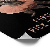 Balletcore Raccoon Born To Dilly Dally Raccoon Lov Poster (Hoek)