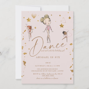 Balletdans & Draai Verjaardagsfeestje Kaart