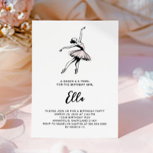 Balletdans en draai, ballerina danseres verjaardag