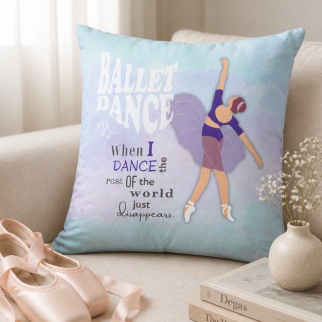Balletdans Inspirerend Vierkant Worpkussen Kussen (Creator heeft geüpload)