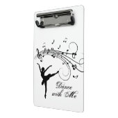 Balletdans met Mij Muzieknoot Mini Klembord (Angled2)