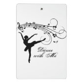 Balletdans met Mij Muzieknoot Mini Klembord (Achterkant)
