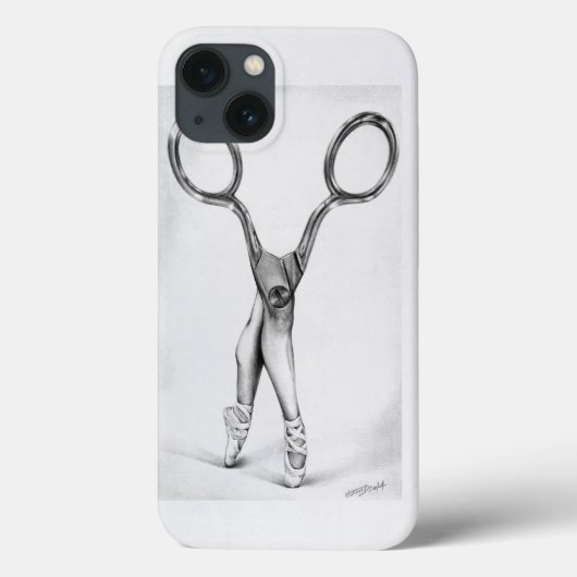 Balletdanscissors Ballerina Surreal tekening Case-Mate iPhone Case (Achterkant)