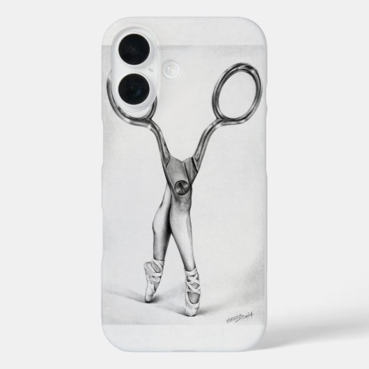 Balletdanscissors Ballerina Surreal tekening Case-Mate iPhone Case (Achterkant)