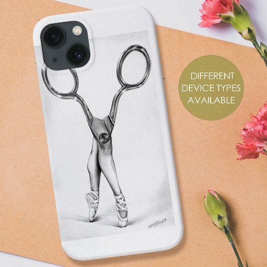 Balletdanscissors Ballerina Surreal tekening Case-Mate iPhone Case