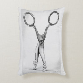 Balletdanscissors Ballerina Surreal tekening Decoratief Kussen