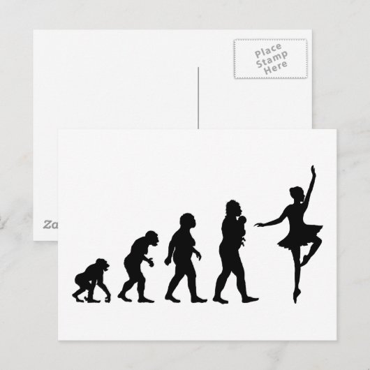 Balletdansen Briefkaart (Voorkant / Achterkant)