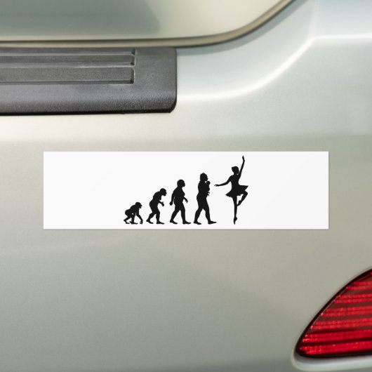 Balletdansen Bumpersticker (Op auto)