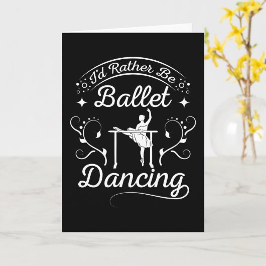 Balletdansen Kaart (Gele Bloem)