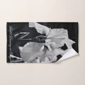 Balletdansen op werkgebied in zwart-wit bad handdoek (Handdoek)