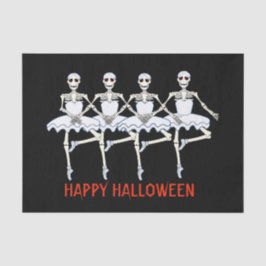 Balletdansende skeletons Halloween Party Tissuepapier
