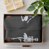 Balletdansende skeletons Halloween Party Tissuepapier (Geschenk)