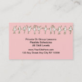 Balletdansende Visitekaartjes (Achterkant)