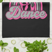Balletdanser ADD TEXT Klassieke Dansuitvoerder Theedoek (Gevouwen)