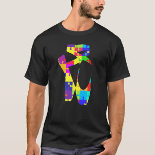 Balletdanser Autisme Bewustzijn Punt Schoenen Ball T-shirt