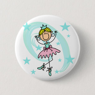 Balletdanser - Blonde T-shirts en Cadeaus Ronde Button 5,7 Cm