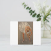 balletdanser briefkaart (Staand voorkant)