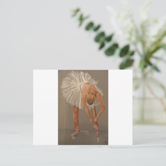 balletdanser briefkaart (Staand voorkant)