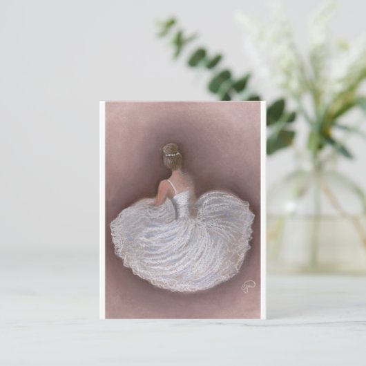 balletdanser briefkaart (Staand voorkant)