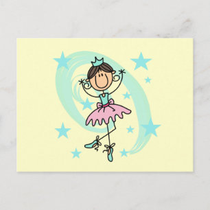 Balletdanser - Bruine T-shirts en Cadeaus Briefkaart