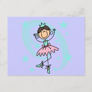 Balletdanser - Bruine T-shirts en Cadeaus Briefkaart