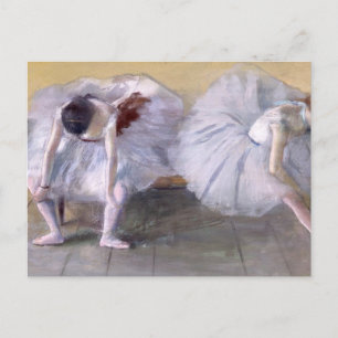Balletdanser die Edgar Degas uitrekt Briefkaart