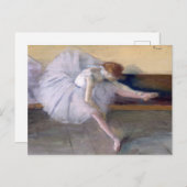 Balletdanser die Edgar Degas uitrekt Briefkaart (Voorkant / Achterkant)