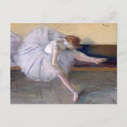 Balletdanser die Edgar Degas uitrekt Briefkaart (Voorkant)