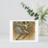 Balletdanser die springt,  briefkaart (Staand voorkant)