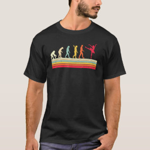 Balletdanser Evolutie Van Mens Sport Retro Vintage T-shirt