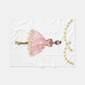 Balletdanser Fleece Deken (Voorkant (Horizontaal))
