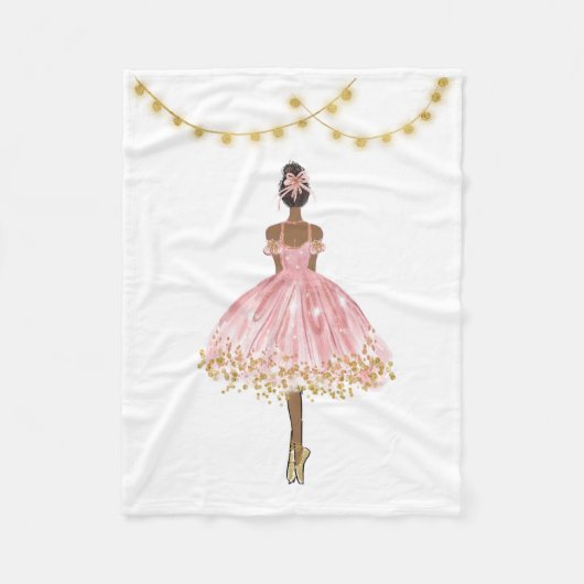 Balletdanser Fleece Deken (Voorkant)
