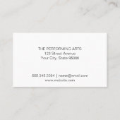 Balletdanser | Fon glinsterend Visitekaartje (Achterkant)