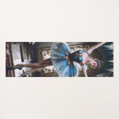 Balletdanser in een blauwe Tutu Custom Dubbelzijdi Yogamat (Achterkant (horizontaal))